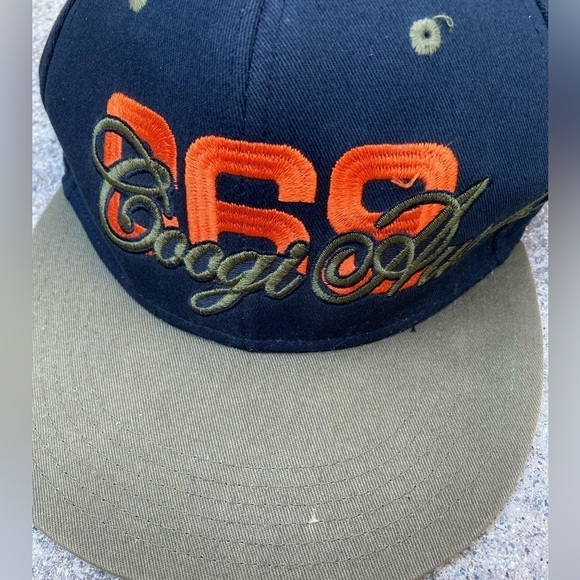 Men's COOGI Australia Black 069 Fitted Hat 7 1/2 Embroidery Cotton Nice RN101372 - Picture 3 of 11